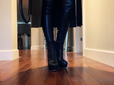 AlexxavonHell - These boots are made for worship. Get your filthy mouth to work or else Ill crack my whip on you‼