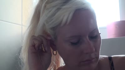 FEMDOM AUSTRIA  - Earwax For Her Slave To Eat